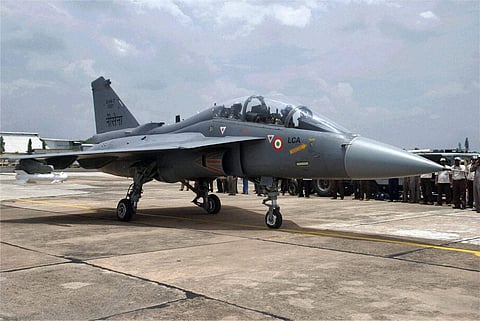 A file photo of the indigenously built Light Combat Aircraft Tejas which made its maiden flight from Bengaluru | PTI