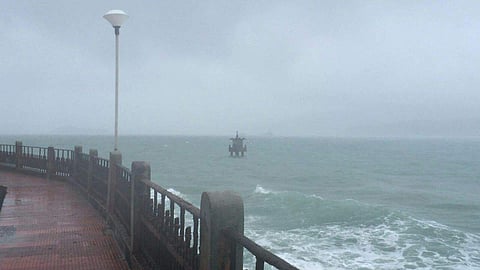 Heavy winds at the Andaman islands