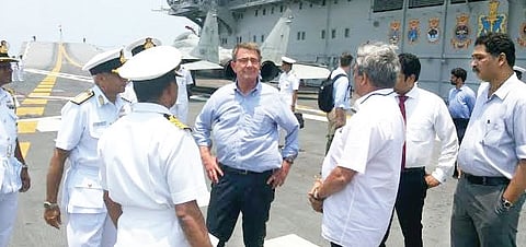 US Defense Secretary Tours INS Vikramaditya