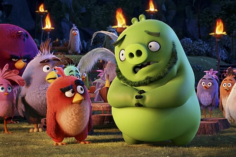 This image released by Sony Pictures shows a scene from "The Angry Birds Movie." (AP)
