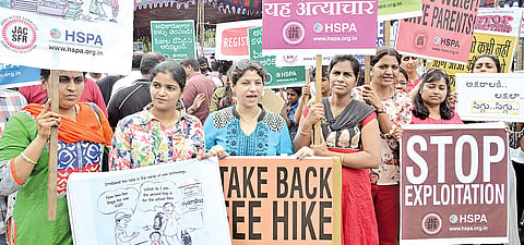 Parents stage protest against school fee hike