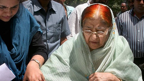 Zakia Jafri at a court in Ahmedabad.