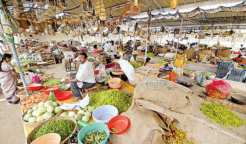 NTR Nagar market retailers left in the dark since one year