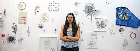 In her mother's memory garden