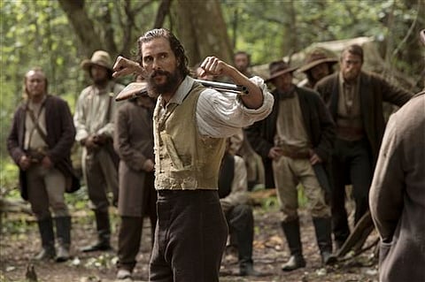 This image released by STX Productions shows Matthew McConaughey in a scene from "The Free State of Jones."