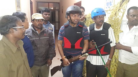 Leopard strays into guest house in Tirumala