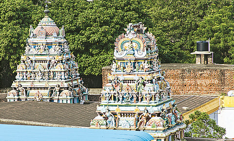A Rahu sthalam built by devotee at Kundrathur