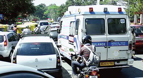 Ambulances stranded on callous city's roads