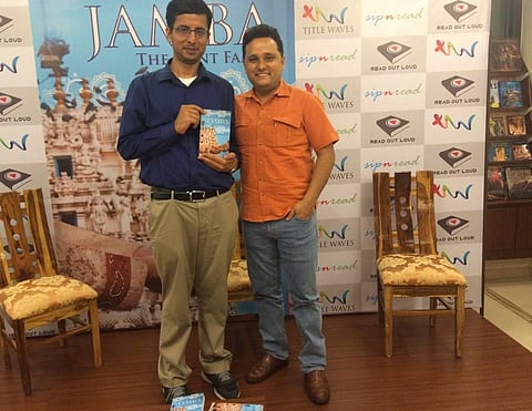 Sriram Balasubramanian with a copy of his book at the India launch