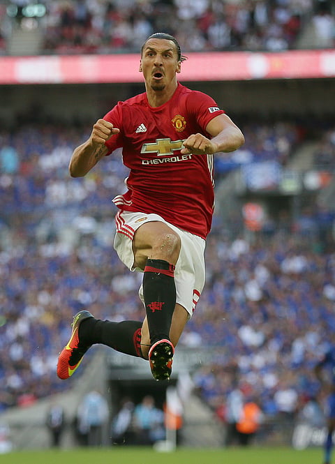 Manchester United striker Zlatan Ibrahimovic is renowned for talking himself up and being dismissive of his opponents. | AP