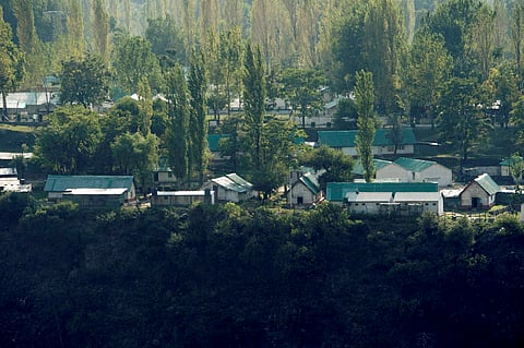 The Army Brigade camp which was attacked by militants in Uri Jammu and Kashmir on Sunday. | PTI