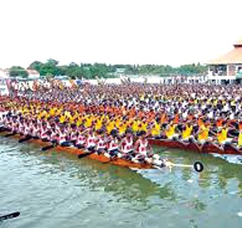 Stage set for Gothuruth Vallam Kali