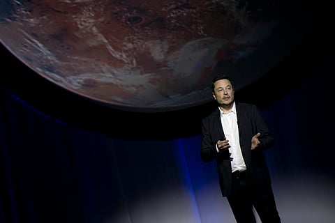 SpaceX founder Elon Musk speaks during the 67th International Astronautical Congress in Guadalajara, Mexico, Tuesday, Sept. 27, 2016. | AP