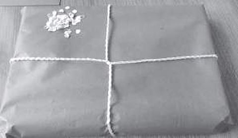 Using hole punch waste for decor