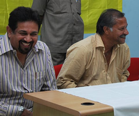 Former HCA president and Indian cricketers Arshad Ayub (L) | EPS