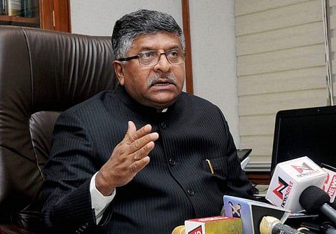 Union Law Minister Ravi Shankar Prasad. | PTI