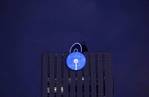 The logo of State Bank of India is pictured at its headquarters in Mumbai. (File photo | Reuters)