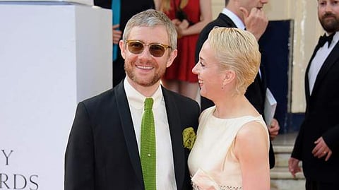 'Sherlock' actors Martin Freeman and Amanda Abbington (Photo | AP)