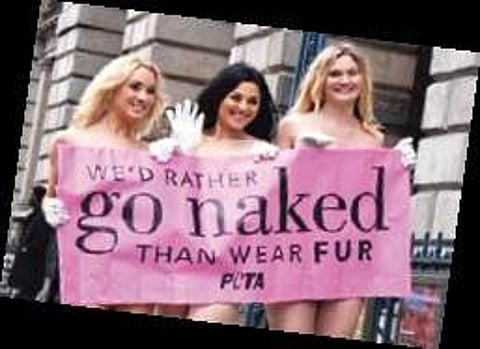 Anti-fur campaign by PETA