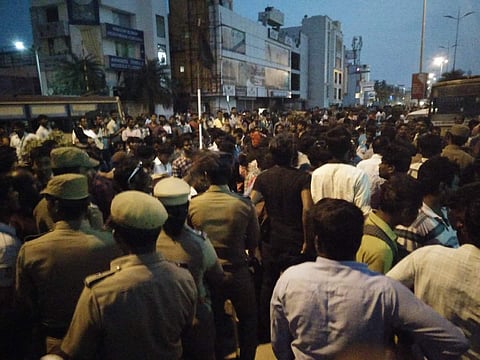 There were incidents of stone throwing and burning of vehicles and sundry items at various places in protest against the police action. | PTI