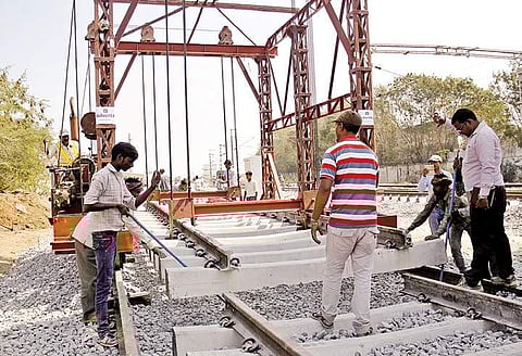 MMTS phase -II works underway in Hyderabad on Tuesday | Sathya Keerthi