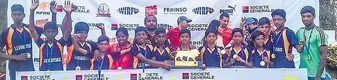 Tamil Nadu team that won gold in the recent All-India U-14 Boys Rugby 7s Championship in Gujarat