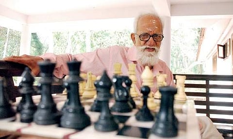 Chess historian P V N Namboodiripad K Shijith