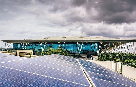 A .5MW solar project was commissioned at Bengaluru airport in March 2016 | express