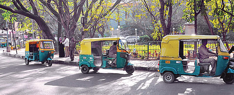 The autorickshaws near Cubbon Park Vinod Kumar T