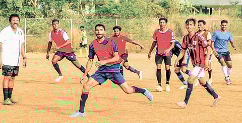 Lakshadweep players training under head coach Deepak in Kozhikode | A SANESH