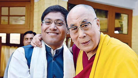 Sathya Kumar with Dalai Lama