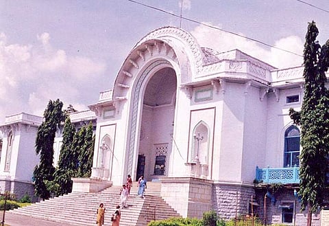 The State Central Library building in Afzalgunj, Hyderabad | expres photo