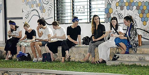 All the spaces at the institute are funky and relaxed