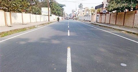 A view of the newly developed PR Pet main road in Eluru | Express