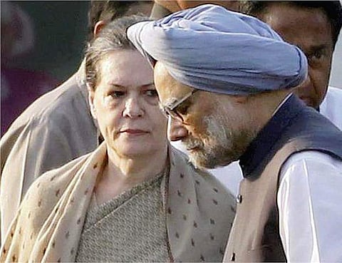 Sonia Gandhi and Manmohan Singh