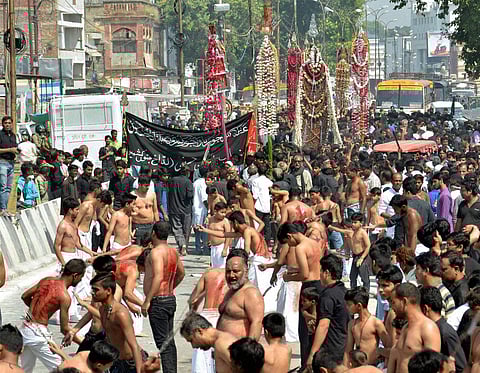 Muslims take part in a religious procession of Muharram. (PTI Image used for representational purpose only)