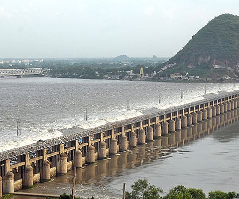 A view of Krishna river. EPS