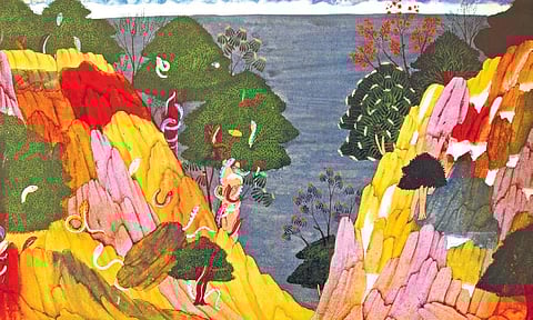 Art works of Manaku, a painter from Seu-Manaku-Nainsukh family of Guler in Himachal Pradesh