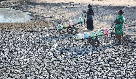 Women fetching water in Tamil Nadu. (File Photo | EPS)