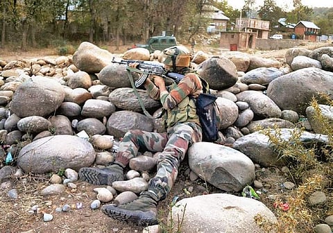 Shah made an attempt to flee the area but could not penetrate the cordon which had been strengthened by the presence of CRPF and Army (File | PTI)