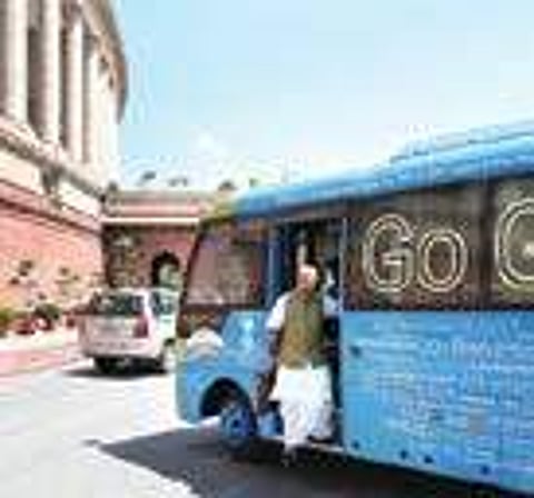 An eco-friendly bus for MPs|shekhar yadav