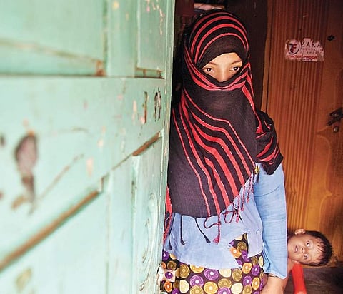 After the communal violence increased in Myanmar, many Rohingya Muslims who left the country have shifted to Balapur in Ranga Reddy district, Telangana | R Satish Babu