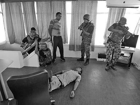 Joint mockdrill: Securitymen neutralise terrorists at airport