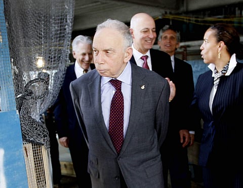 The billionaire media mogul died at his New York home. | AP