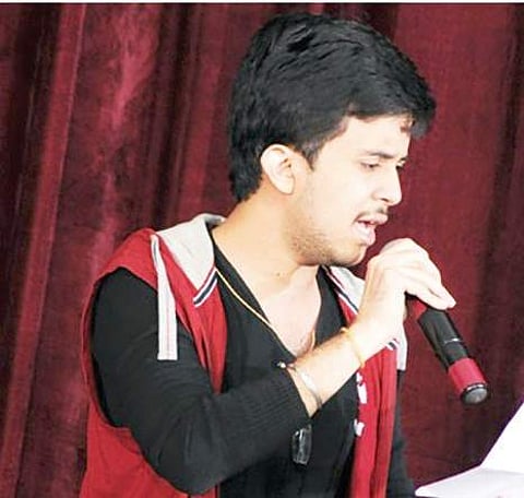 Sachin S Bharadwaj performing at an event