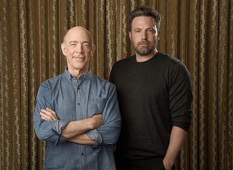 JK Simmons with actor Ben Affleck. (Photo | Associated Press)