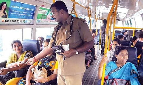 It has been done to resolve disputes between conductors and passengers without tickets, BMTC announced. (File Photo | Express)