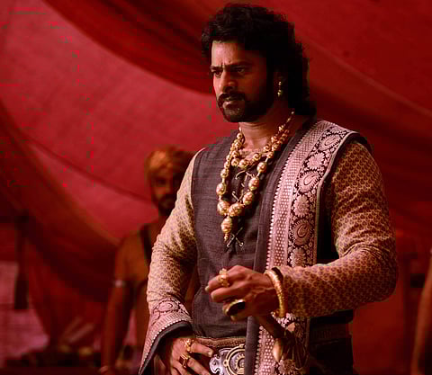 Prabhas as Amarendra Baahubali in 'Baahubali: The Conclusion'.