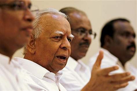 Tamil National Alliance leader Rajavarothayam Sampanthan. |AP
