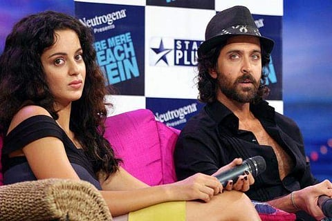 Actors Hrithik Roshan and Kangana Ranaut. (File photo)